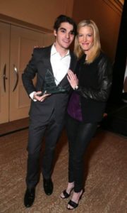 Anna Gunn and RJ Mitte at the Media Access Awards 2013