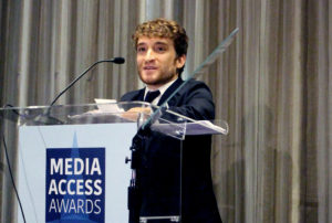 Nic Novicki at the 2017 Media Access Awards